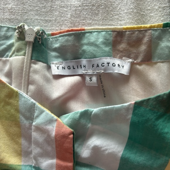 English Factory Plaid Mini Dress - Picture 3 of 4